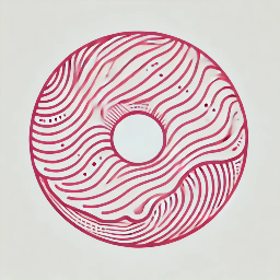 a badly drawn donut from dall-e